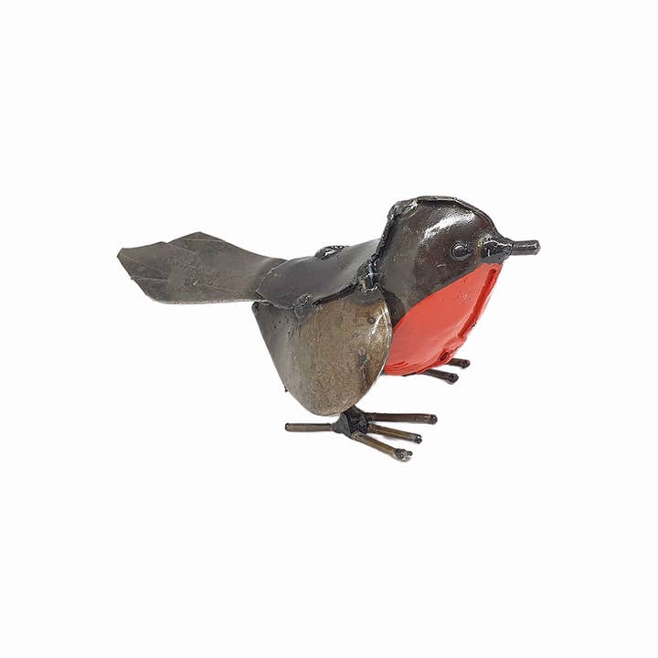 VIE - Wholesale Sculpture - Small Recycled Metal Bird Sculpture11