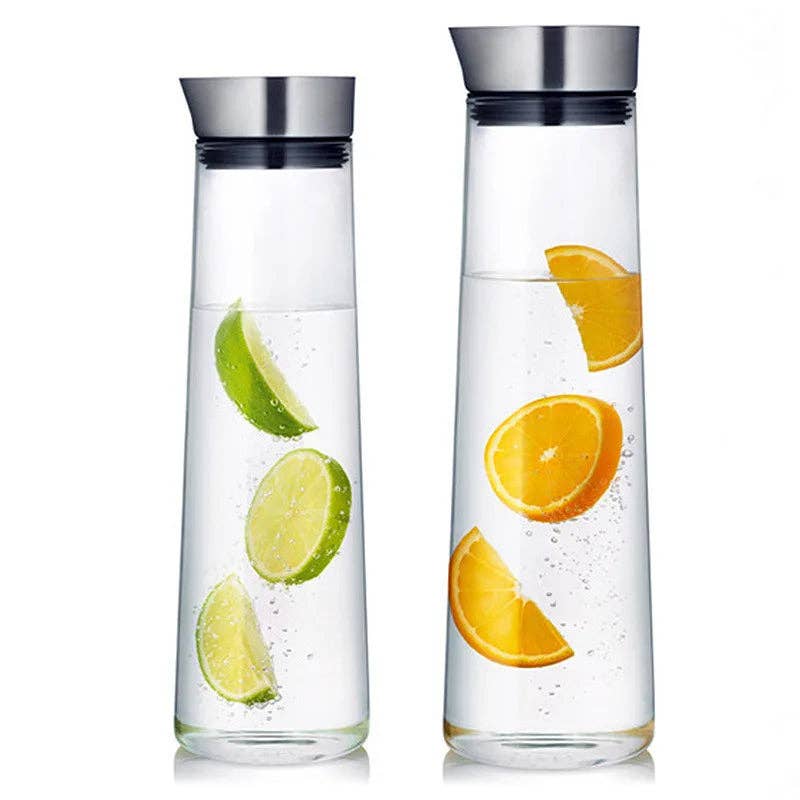 Kiyo Home - Wholesale Pitcher - Glass Pitcher | Glass Jug with Lid | Water Carafe with Lid4