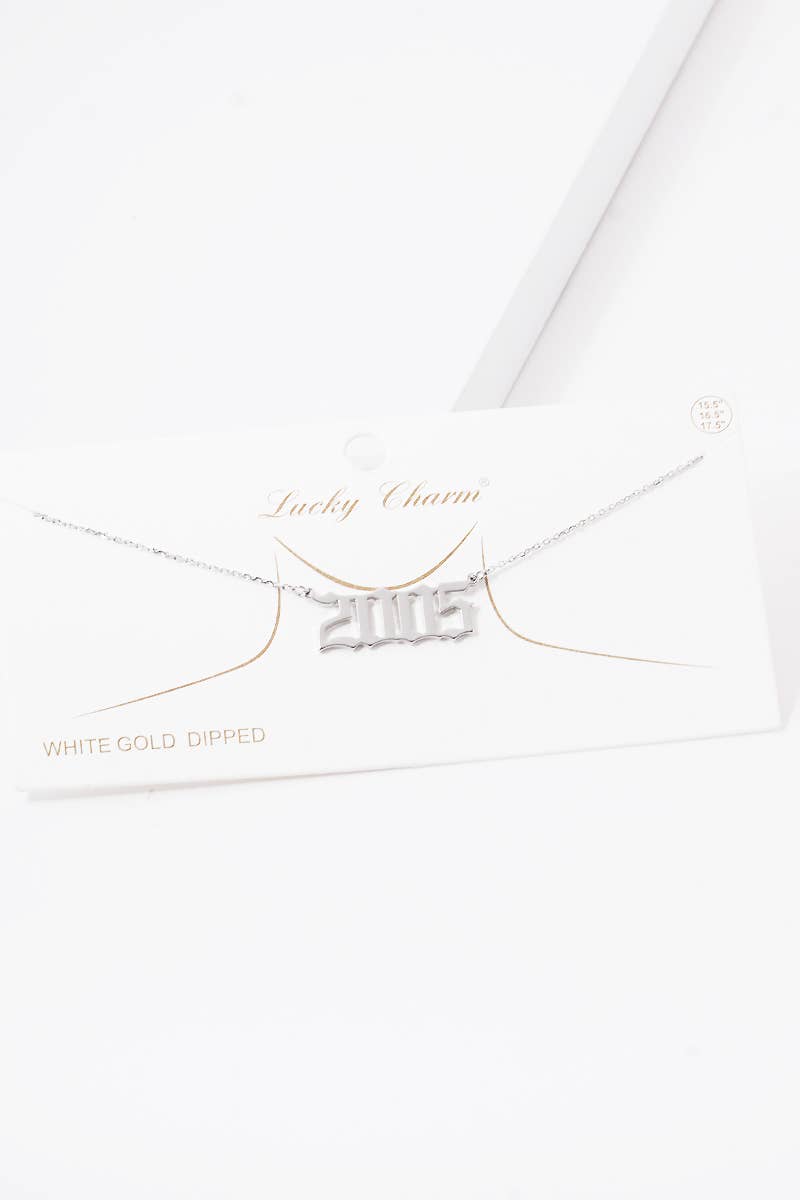 OHBOOBA DESIGN - Wholesale Pendant/Charm Necklace - Gold Plated Birth Year Necklace51