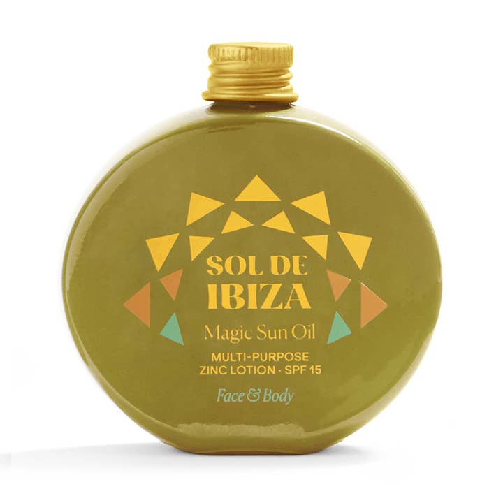 Magic Sun Oil SPF 15 per viso e corpo 30 ml per la vendita all'ingrosso da parte di Sol De Ibiza