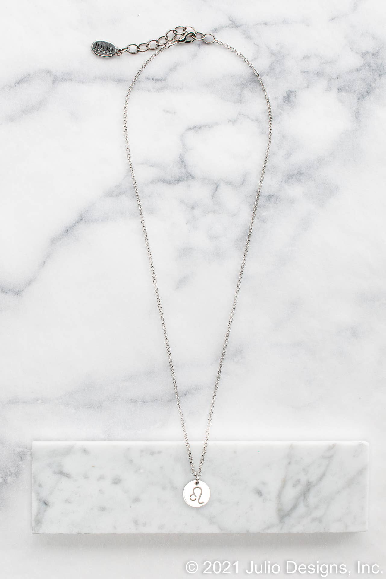 Julio Designs - Wholesale Pendant/Charm Necklace - Zodiac Symbol Necklace Packaged in Glass Jar Set - Silver1