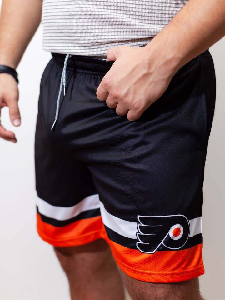 Philadelphia Flyers Mesh Hockeyshorts för wholesale av Bench Clearers