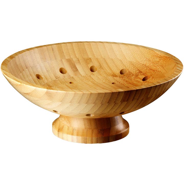 Bambusi - Wholesale Fruit Basket - Bamboo Pedestal Fruit Bowl, Decorative Kitchen Counter Bowl7