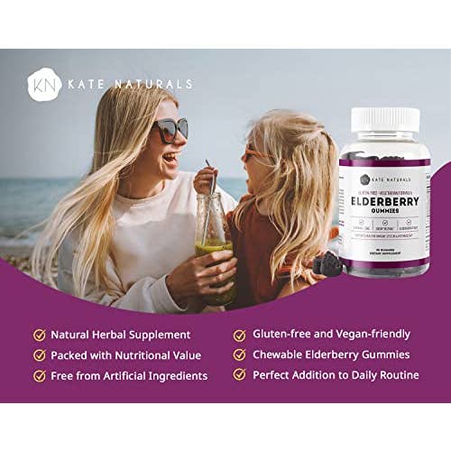 Kate Naturals - Wholesale Oral Supplement/Vitamin - Elderberry Gummies (90 count)3