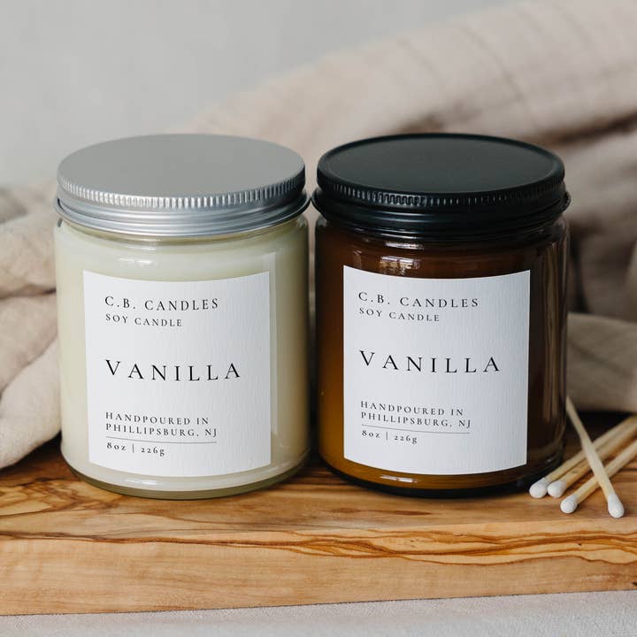 Vanilla Candle for wholesale by C.B. Candles