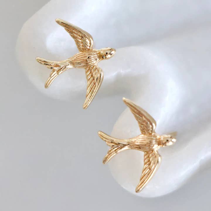 Swallow Stud Earrings for wholesale by Mesa Blue