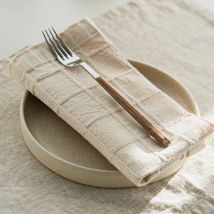 o cactuu - Wholesale Dinner & Cloth Napkin - Cotton Napkin with Squares - LAST UNITS - Table decor