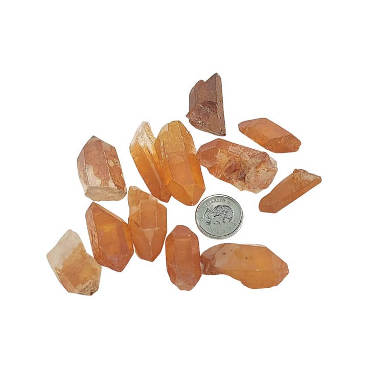 Arômes & Évasions - Wholesale Spiritual Stone/Crystal - Stone -Tangerine Quartz -Tumbled -Medium4