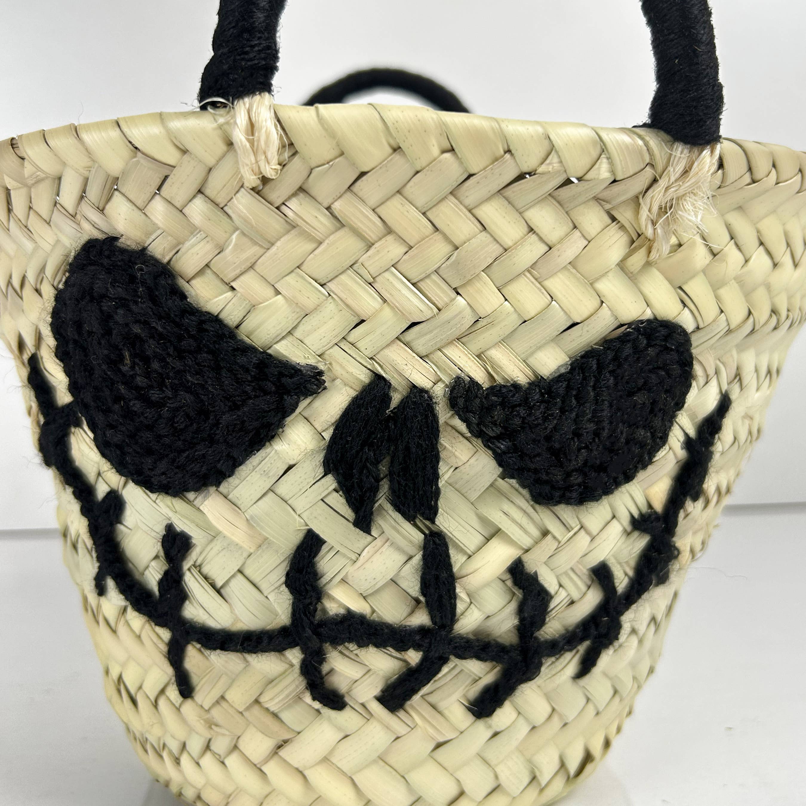 ProHandmadeDesign - Vente Sac de plage - Halloween : sac en paille personnalisé pour une astuce ou une friandise11