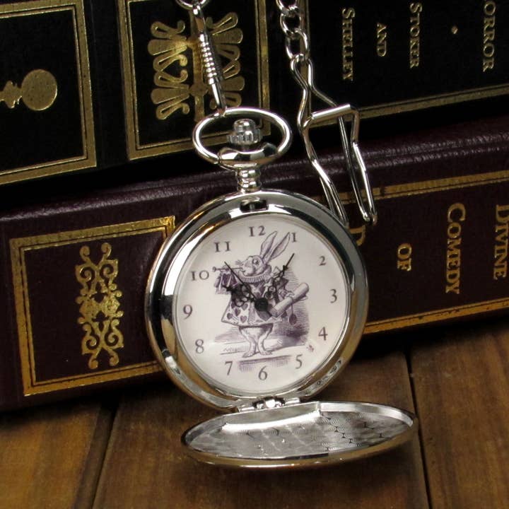 The ExCB - Wholesale Wrist Watch - Unisex - White Rabbit Pocket Watch