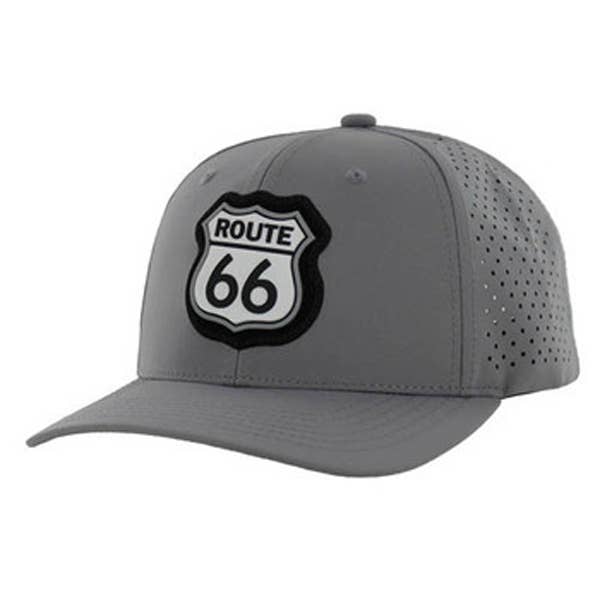 Route 66 Hydro Perforated Baseball Cap for wholesale by S & J Gift Inc