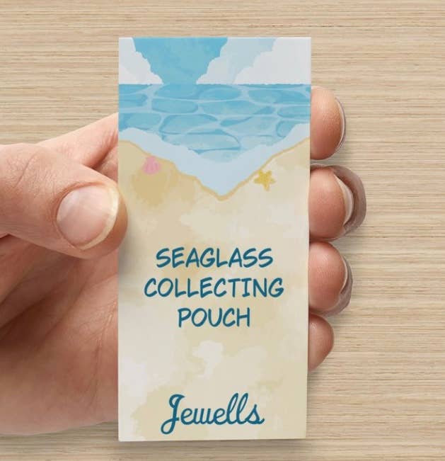 Jewells - Vente Pochette – femme - Sac de collecte de plage en tissu Sea Glass5