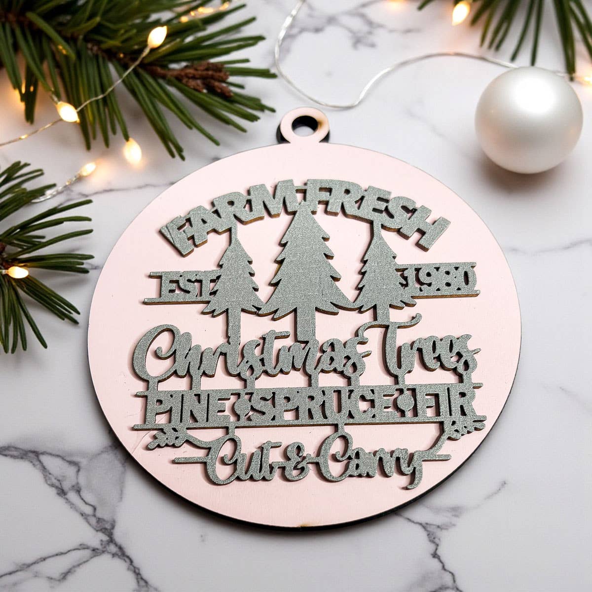 Gia Roma - Wholesale Ornament - Hanging Christmas Decor + Handmade Wooden Ornament Funny64