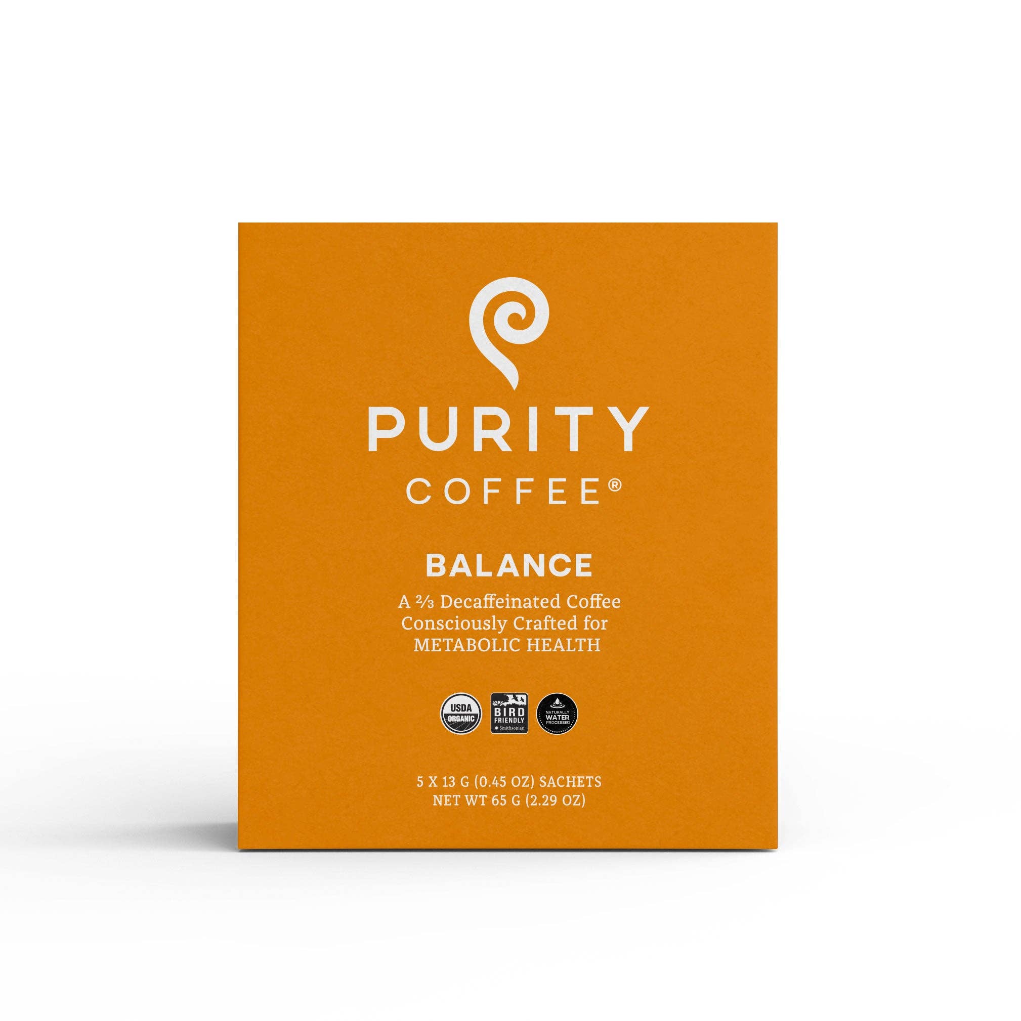 Purity Coffee - Wholesale Instant Coffee/Espresso - BALANCE: ⅓ Caff Single-Serve Pocket Purity™1