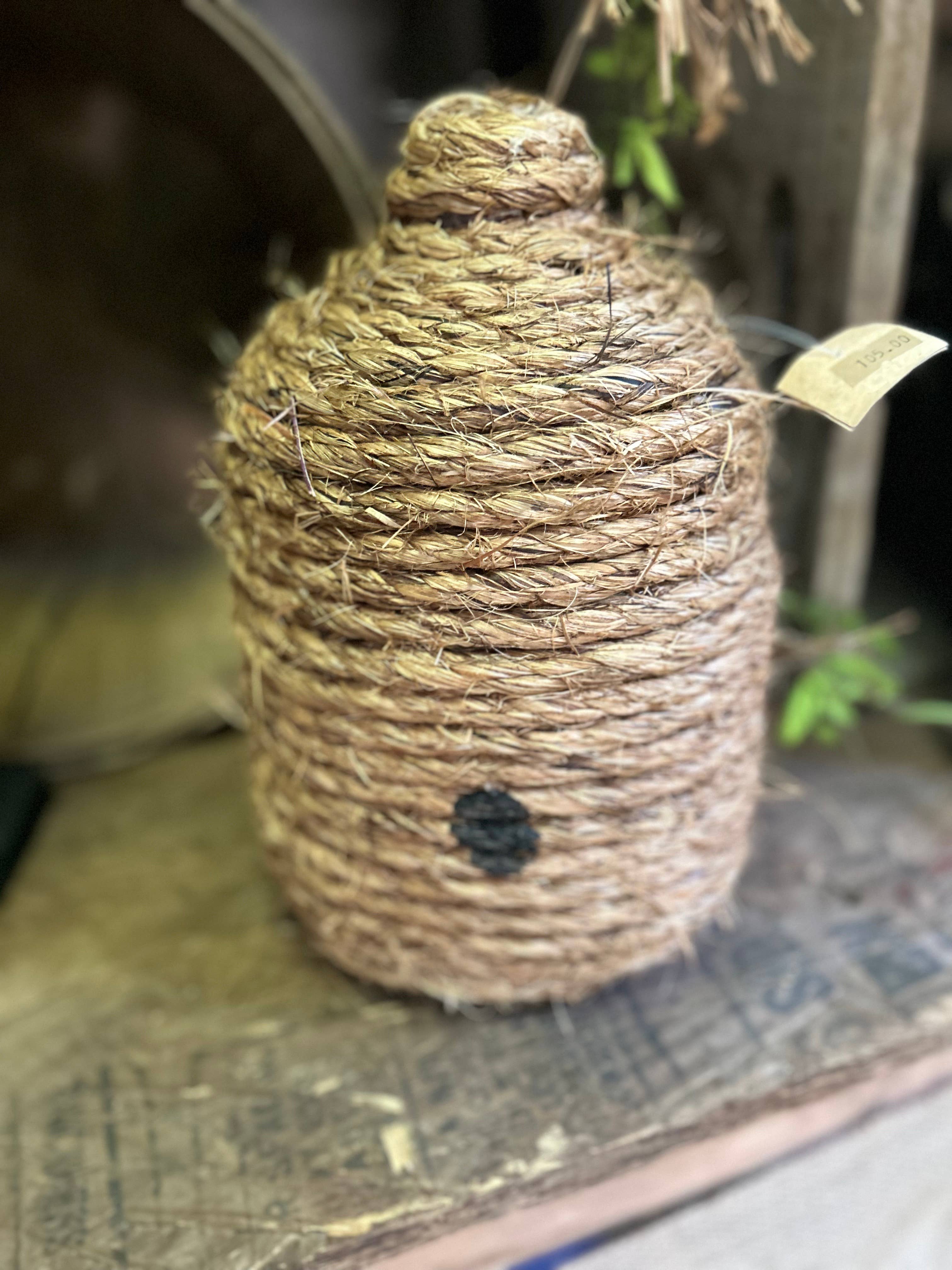 The Cranberry Cornstalk Co. - Wholesale Decorative Tabletop Object - Large Pricket Bee Skep Primitive decor9