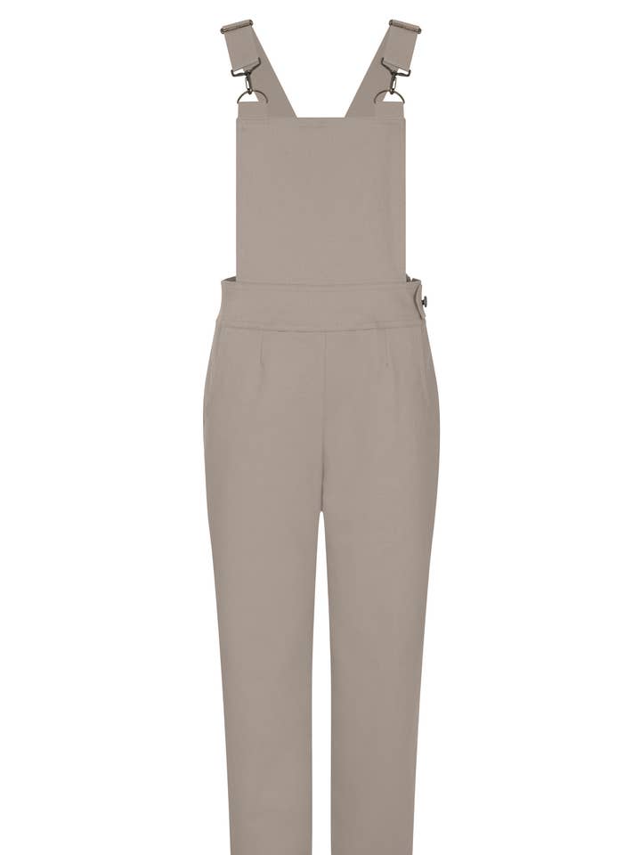 Women’s Cotton Overalls in Silver Grey for wholesale by Rach x UK