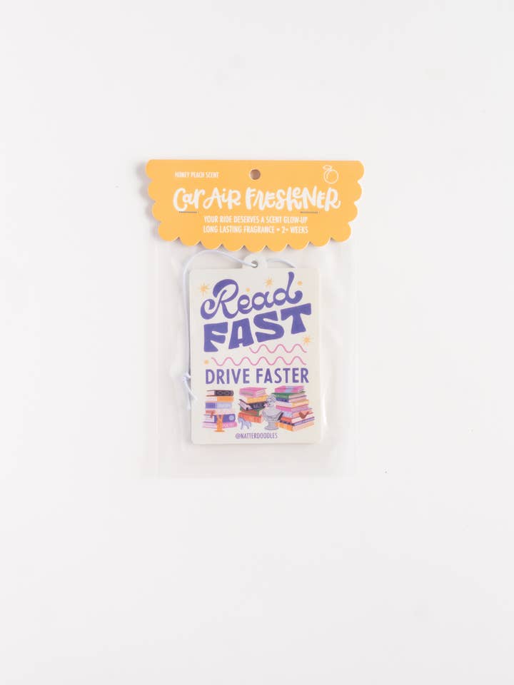 Read Fast Drive Faster – Honey Peach Car Air Freshener for wholesale by NatterDoodle