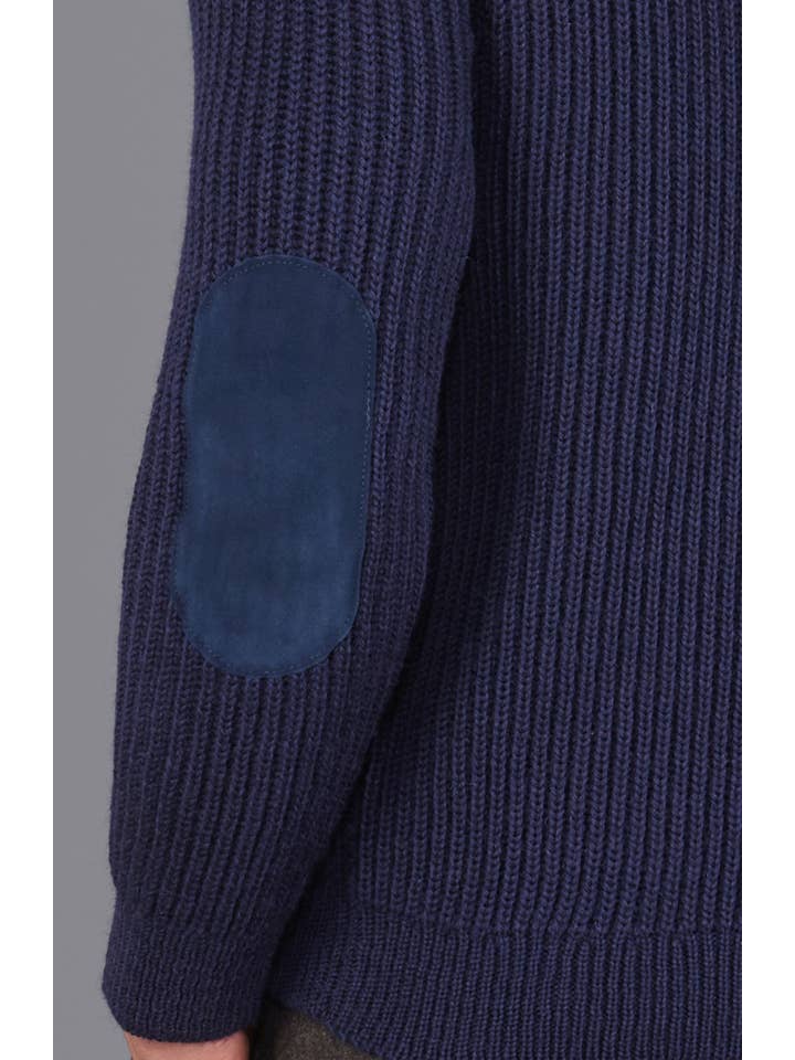 Paul James Knitwear – wholesale Pullovertröja - Herr – Mens Chunky Brittisk Ull Ribbed Shooting Jumper22