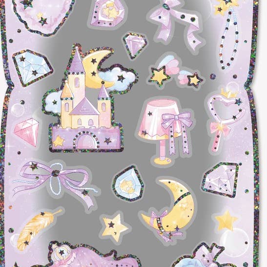 51030 PURPLE SHINY PRINCESS STICKERS for wholesale by BCmini