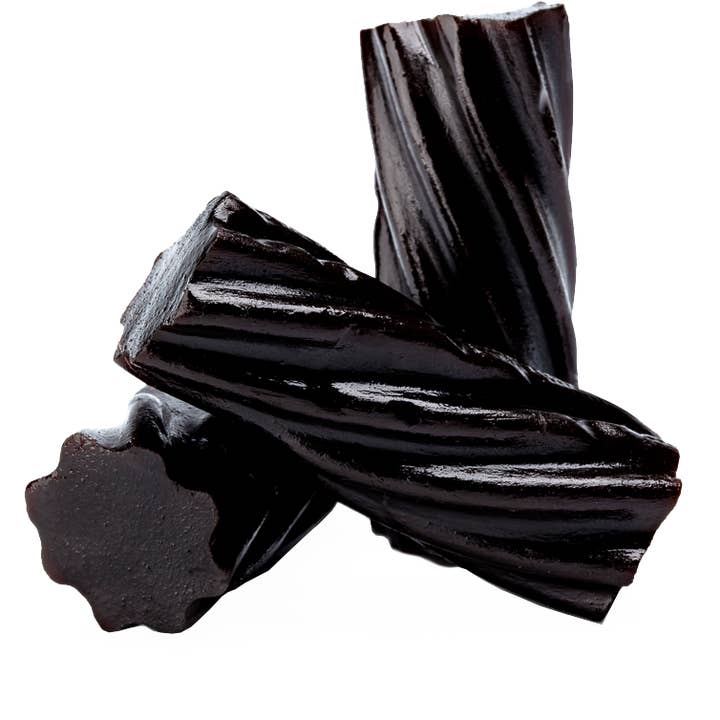 Licorice.com | Caramels.com | Taffy.com - Wholesale Licorice - Classic Black Licorice - Australian Twists - (1lb Tube)