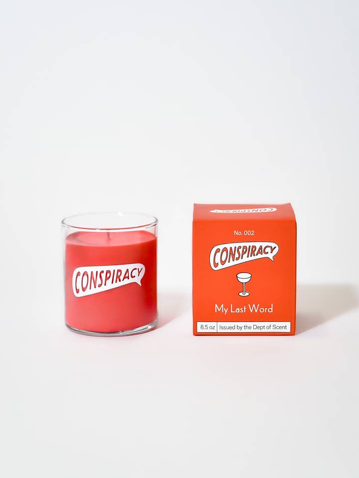My Last Word Candle for wholesale by Conspiracy