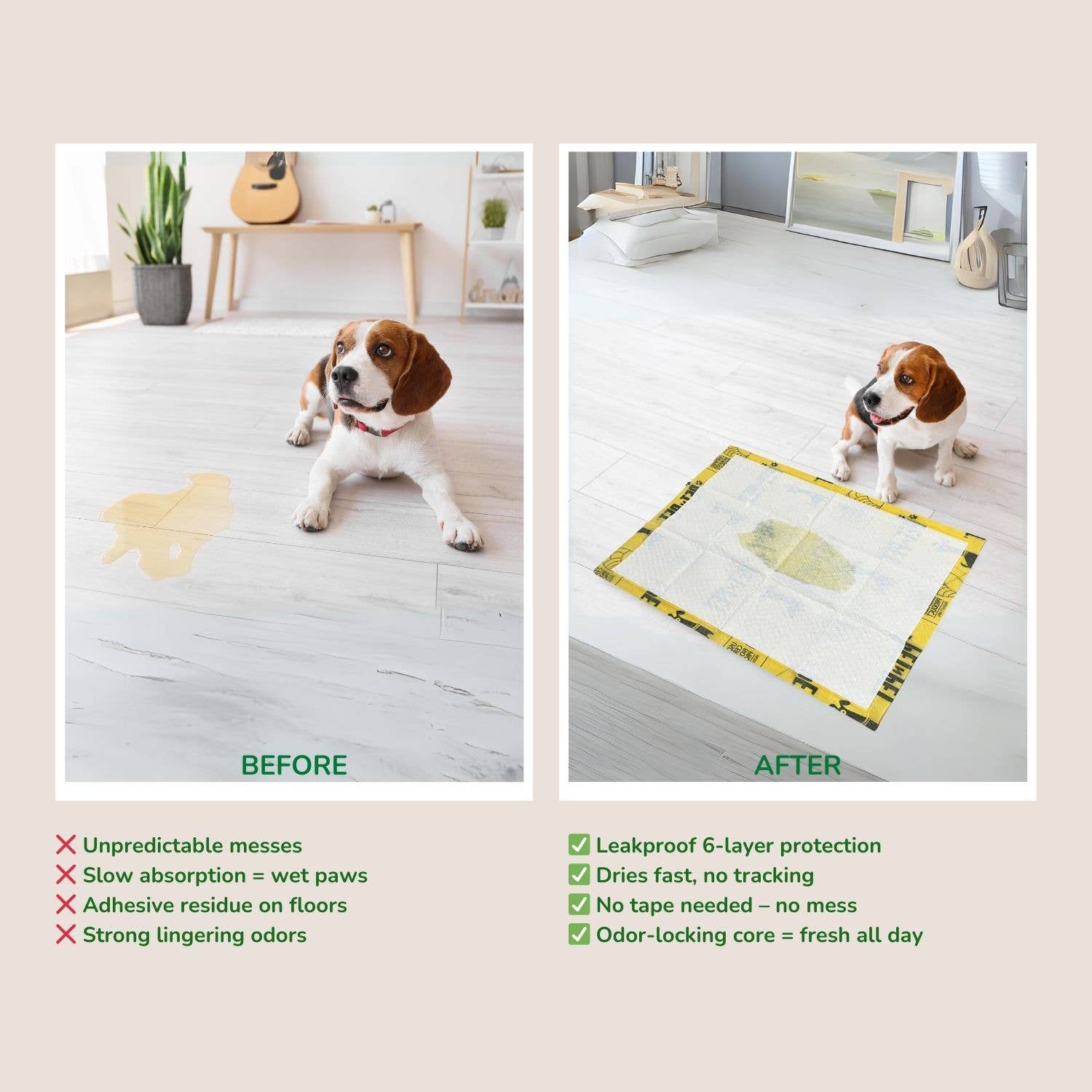 Pet N Pet – wholesale Pet pee pad – Dog – Pet N Pet 50 Count Dog Pee Pads – 48% Plant-Based, 6-Layer5