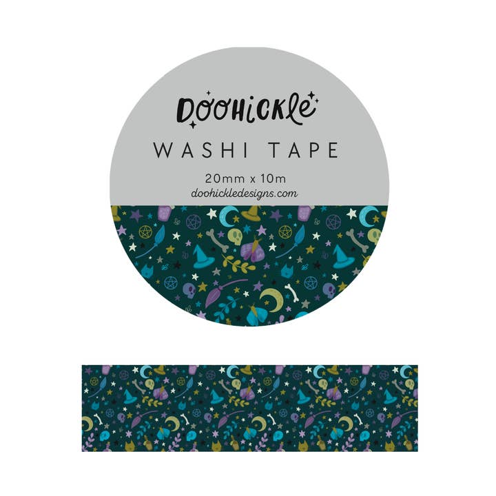 Witching Hour Pattern Washi Tape for wholesale by Doohickle Designs
