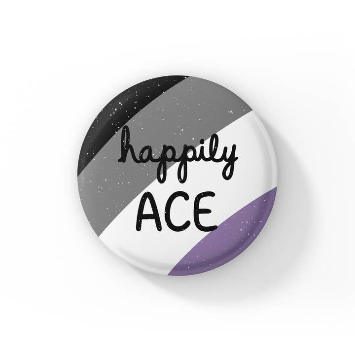 Bouton Happy Ace pour la vente par Luck and Lavender Studio