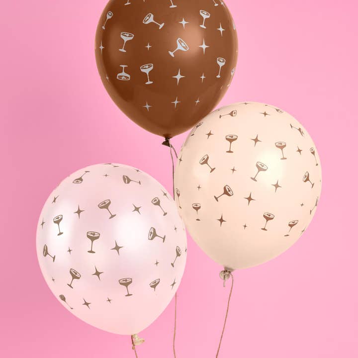 xo, Fetti - Wholesale Balloon - Espresso Martini Balloon Pack - 24 latex balloons, birthday, bachelorette