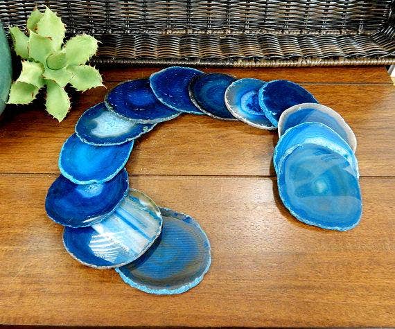 Rock Paradise - Wholesale Spiritual Stone/Crystal - Agate Slices -Top Drilled - Size #2 LARGE AGATE - Crystal Craft Supply9