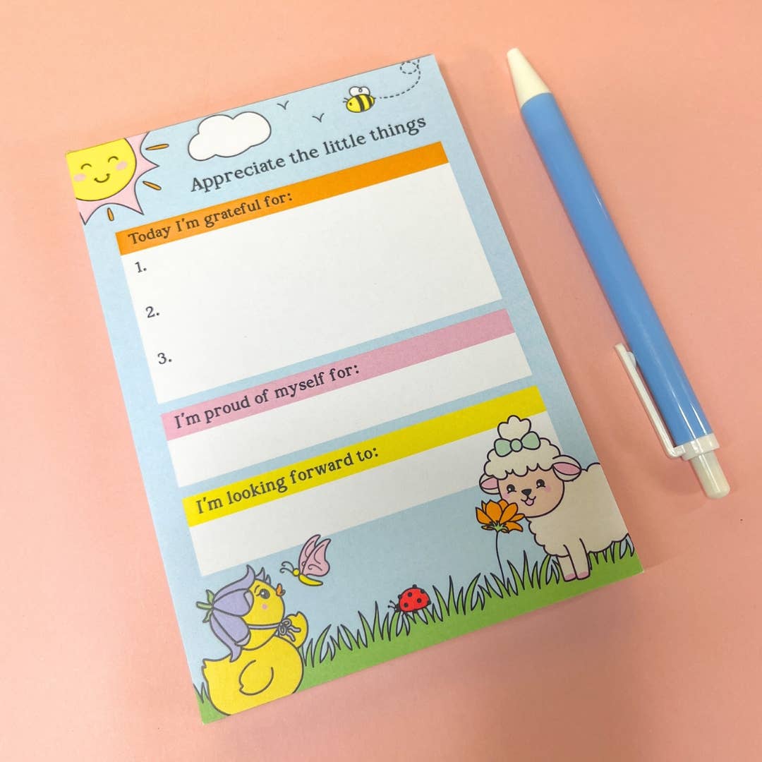 Sunshine Lane - Wholesale Notepad - A6 Gratitude Pad - Appreciate the Little Things7