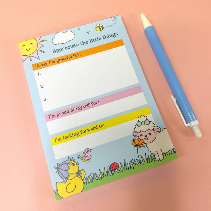 Sunshine Lane - Wholesale Notepad - A6 Gratitude Pad - Appreciate the Little Things7