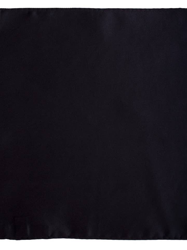 Vintage Blue Solid Satin Silk Pocket Square POCV1002 for wholesale by Graffeo Cravatte