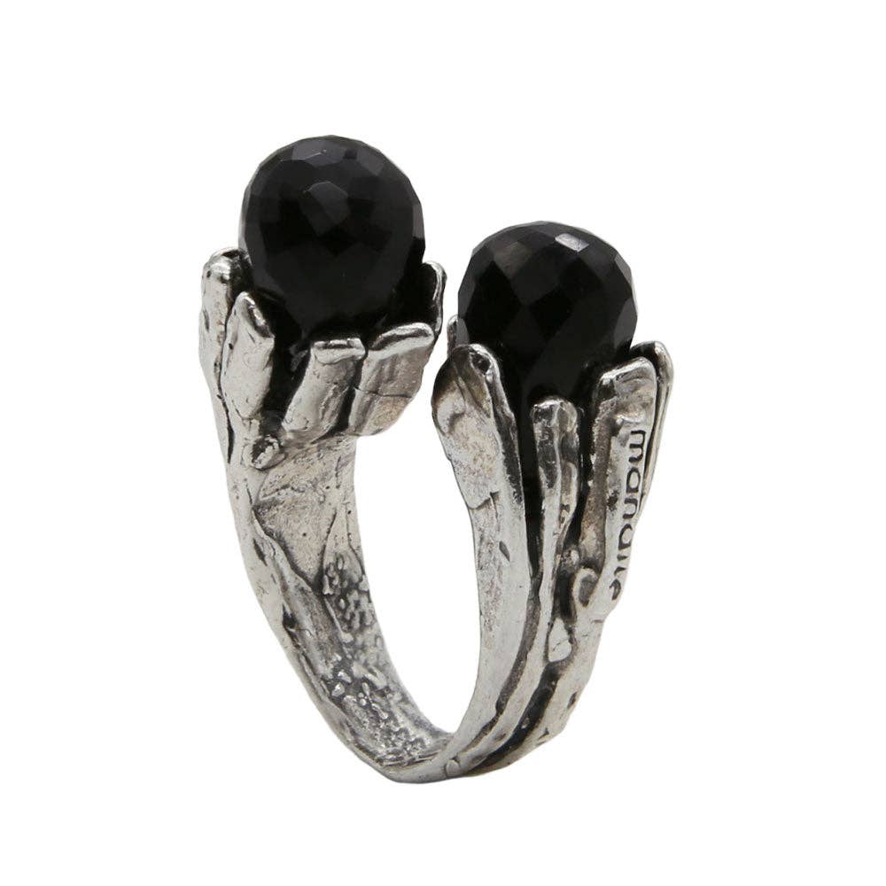 Mandile Gioielli - Wholesale Cocktail/Statement Ring - Silver ring with semiprecious stones (AR030)4
