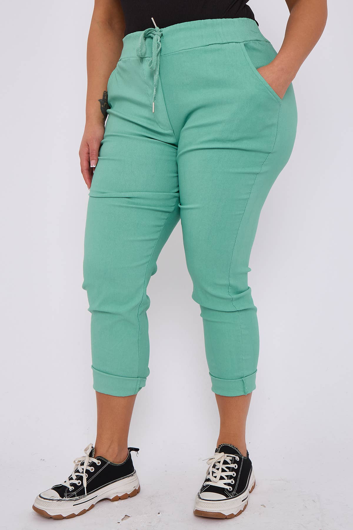 Superbia – Engroshandel Bukser - Dame – Premium bomuldsrige strækbare magiske bukser - Én størrelse UK 10-2025