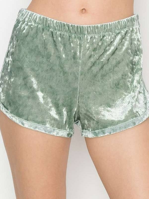 Heart & Hips - Wholesale Korte broeken - Dames - VP30698A - STRETCH VERPLETTERDE FLUWEELEN SHORTS15