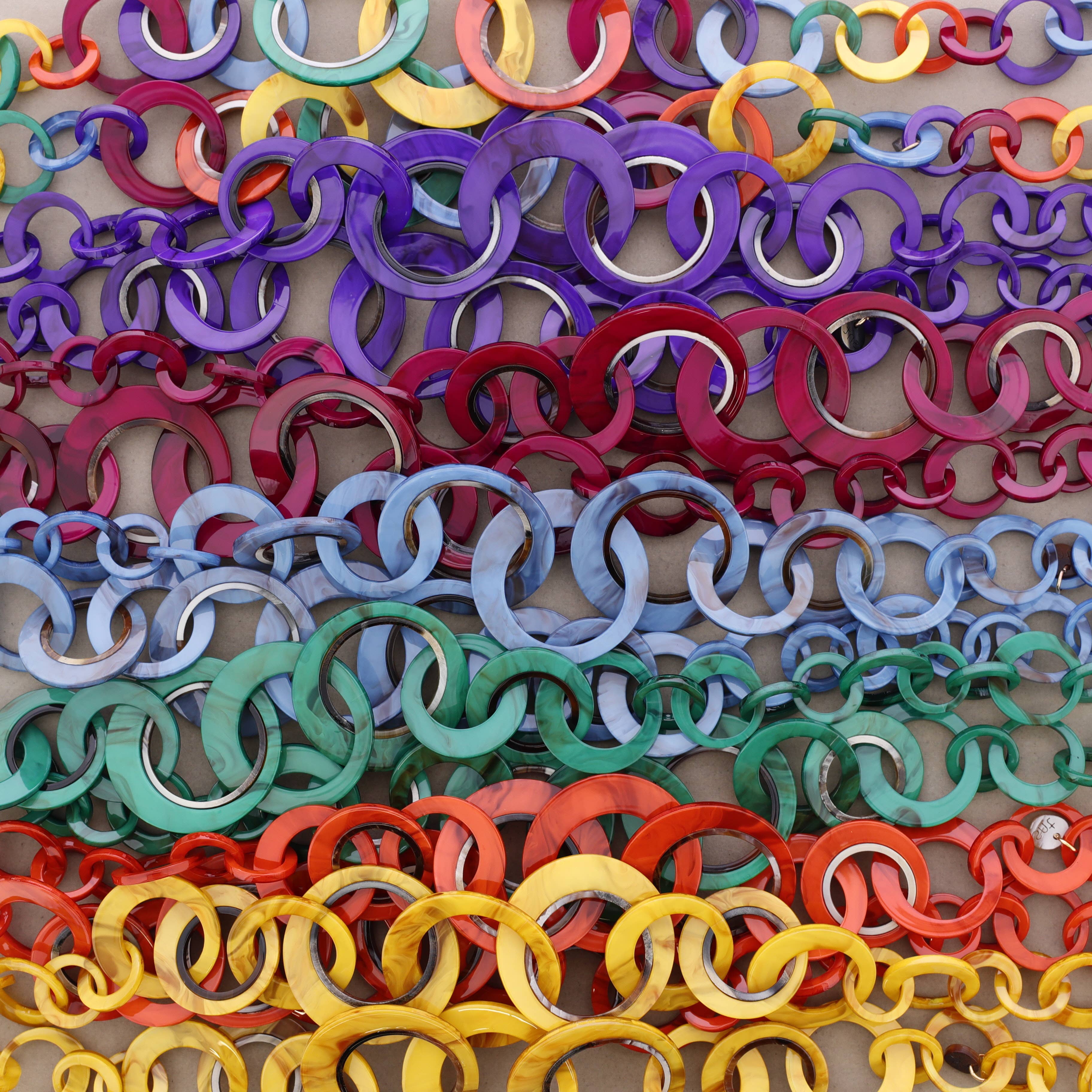 Sonata - Wholesale Link & Chain Necklace - Long Resin Link Necklace1