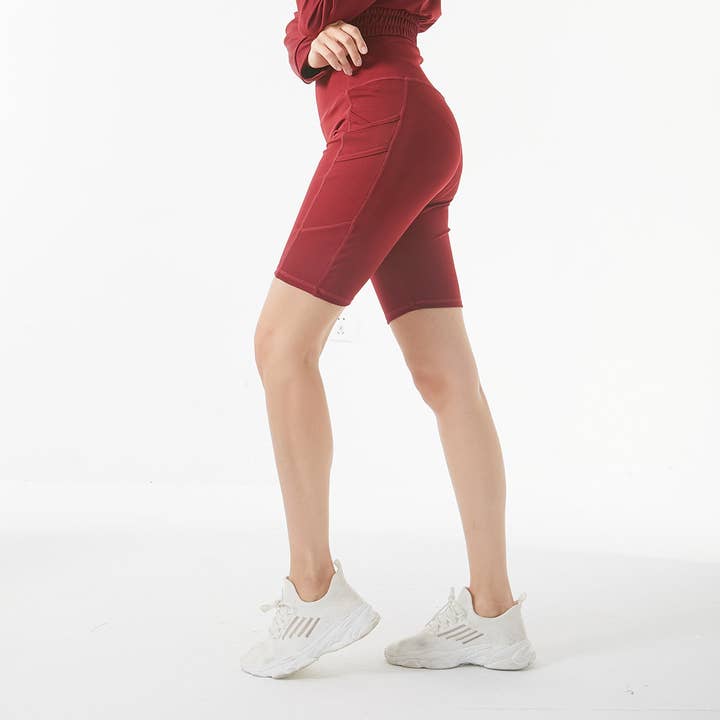 SSImport - Wholesale Athletic Shorts - Women's - A2055 SPORTS YOGA SHORT BIKERS LEGGINGS MIX SIZES 12PCS/PACK