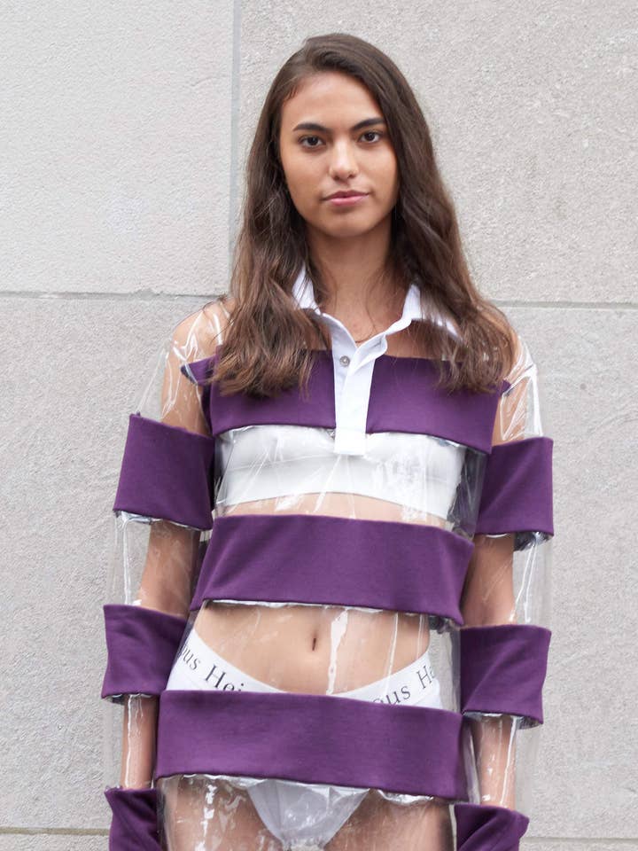 Halvgenomskinlig rugbytröja för wholesale av Manhattanknights