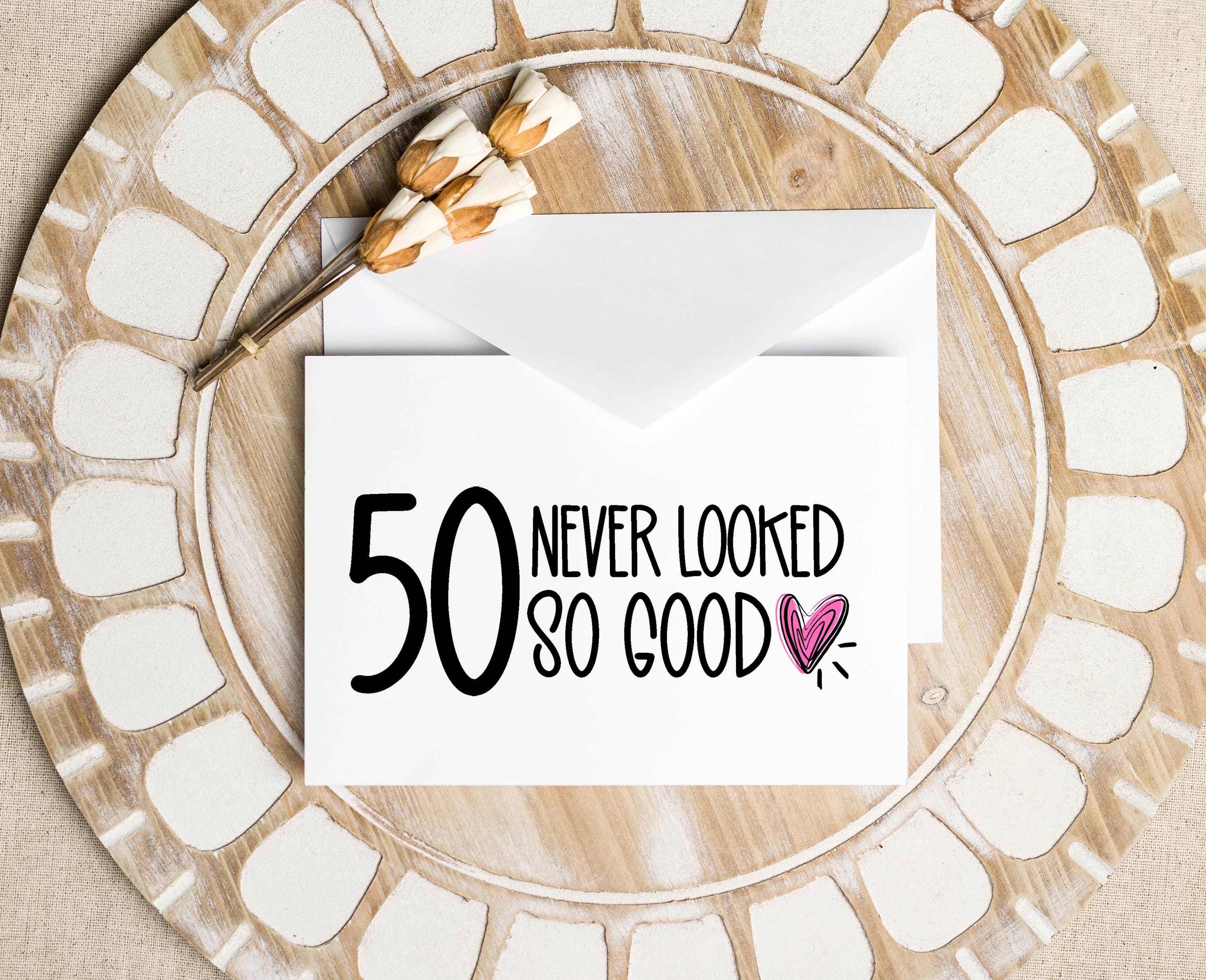 Coco Press - Wholesale Birthday card - 50th Birthday Card For Friends or Parents, Turning Fifty