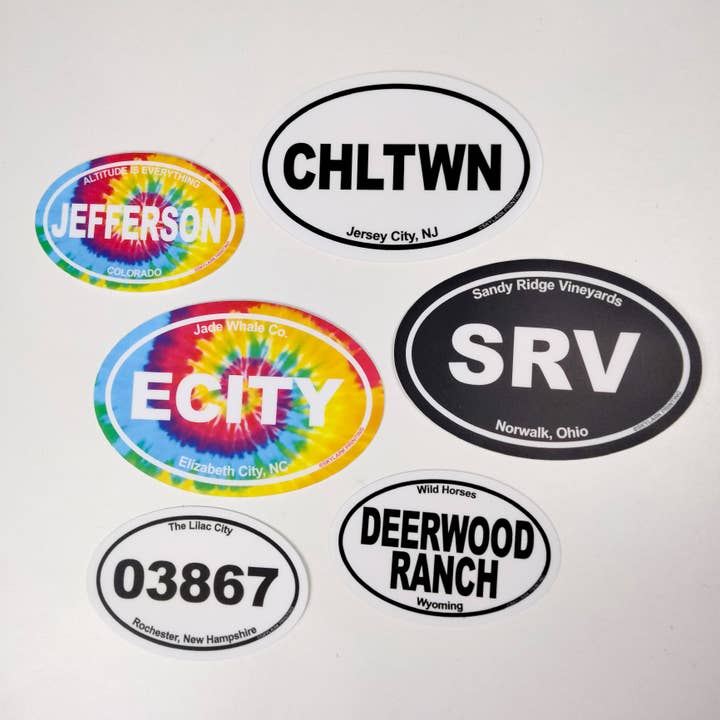 Skylark Printing - Wholesale Sticker - Original Euro Oval Souvenir Stickers