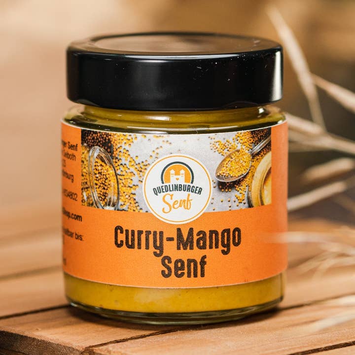 Curry-mango senap för wholesale av Quedlinburger Senf