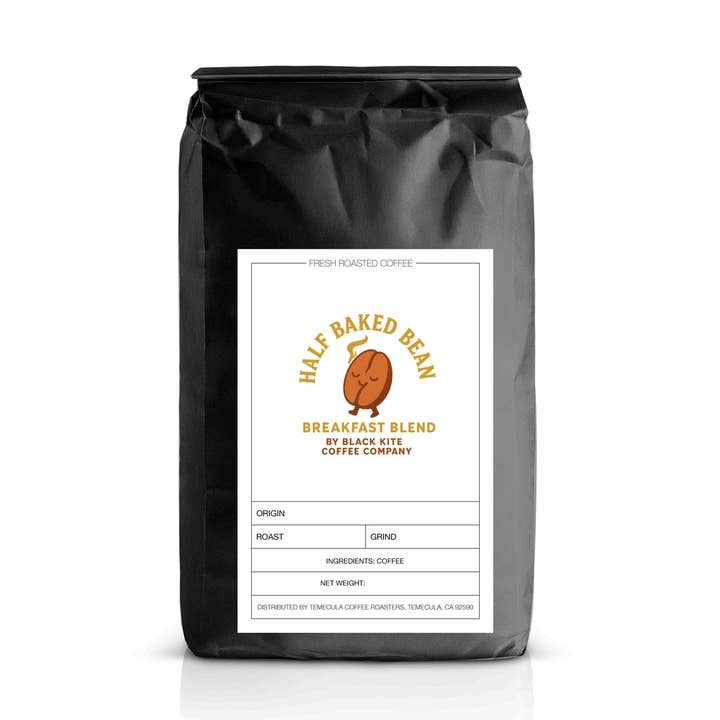 Halvbakat Bönfrukostblandning för wholesale av Black Kite Coffee Company