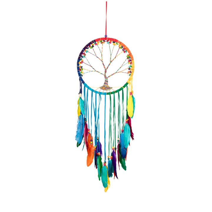 Tree Of Life Dream Catcher Wall Decor Hanging - 36" for wholesale by OMA - Eclectic Home