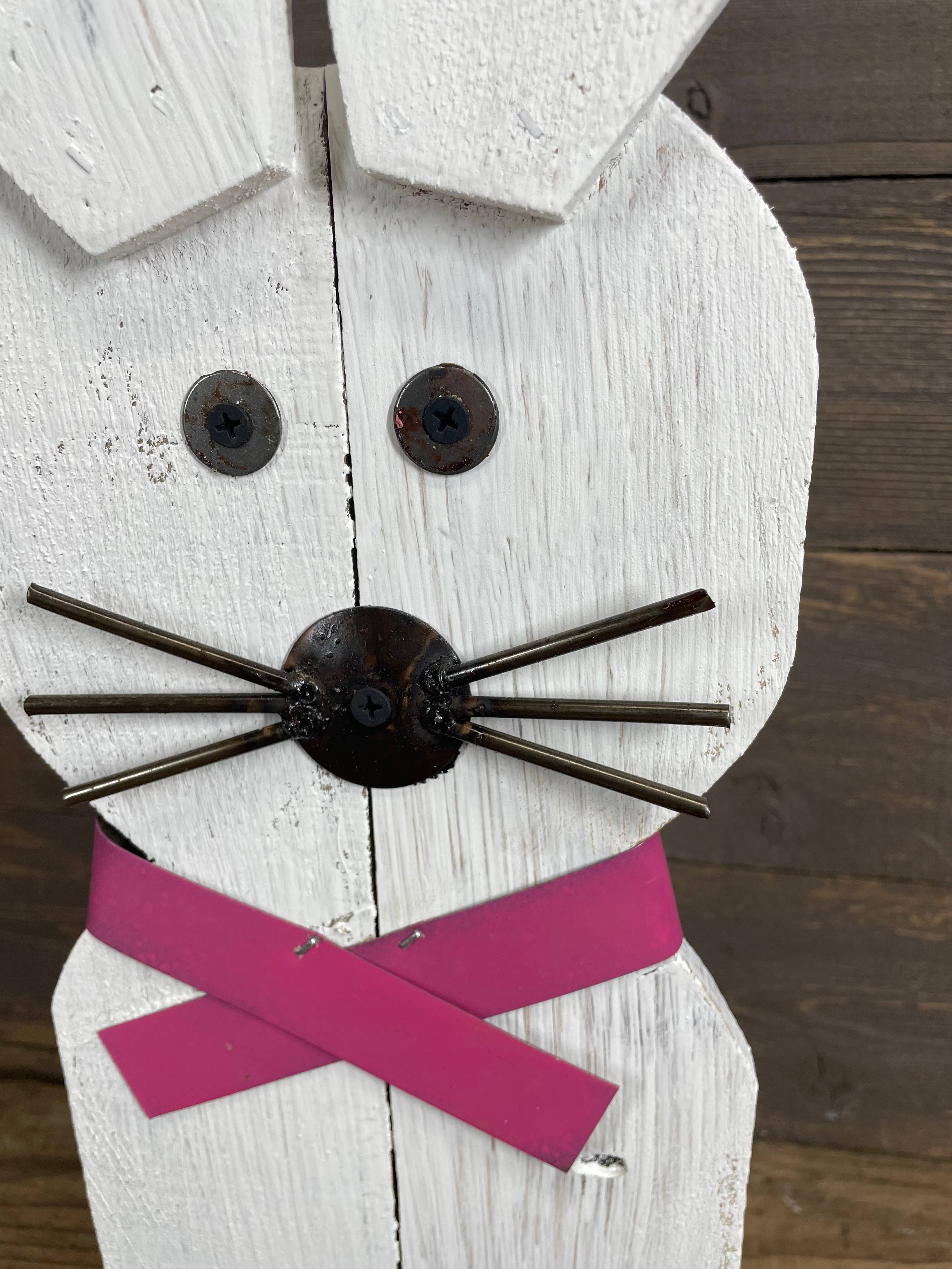 My Amigos Imports - Venta al por mayor Adornos/decoración de exteriores - LIQUIDACIÓN-Conejo de Madera Decorativo de Primavera-Arte de Jardín-8x23-$65