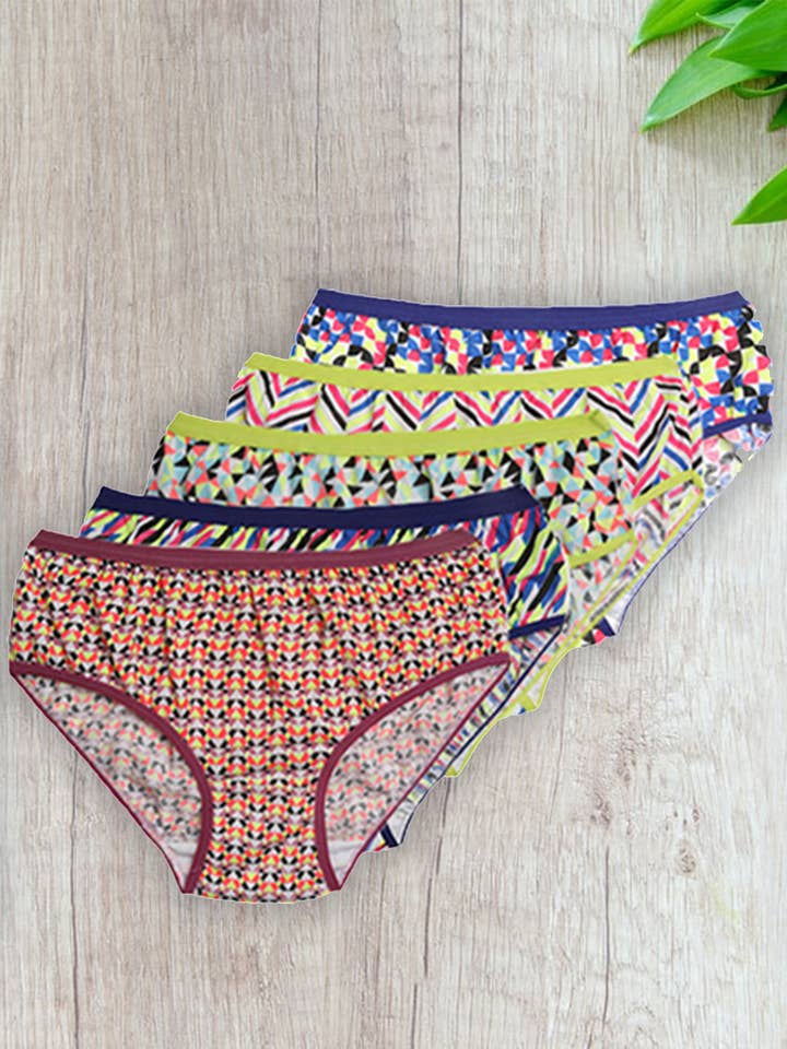 Isadora 5 Pack Full Cut Cotton Briefs/Underwear for wholesale by Isadora, Tipi toe, & James Fiallo