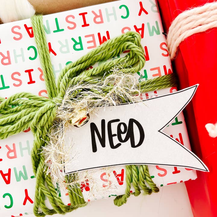 Goldie Letter Company - Wholesale Gift Tag - Want Need Felt Present Tags2