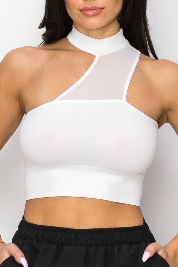 ANWND – Großhandel Strickoberteil – Damen – 51640 ÄRMELLOSES CROP-TOP MIT STEHKRAGEN9