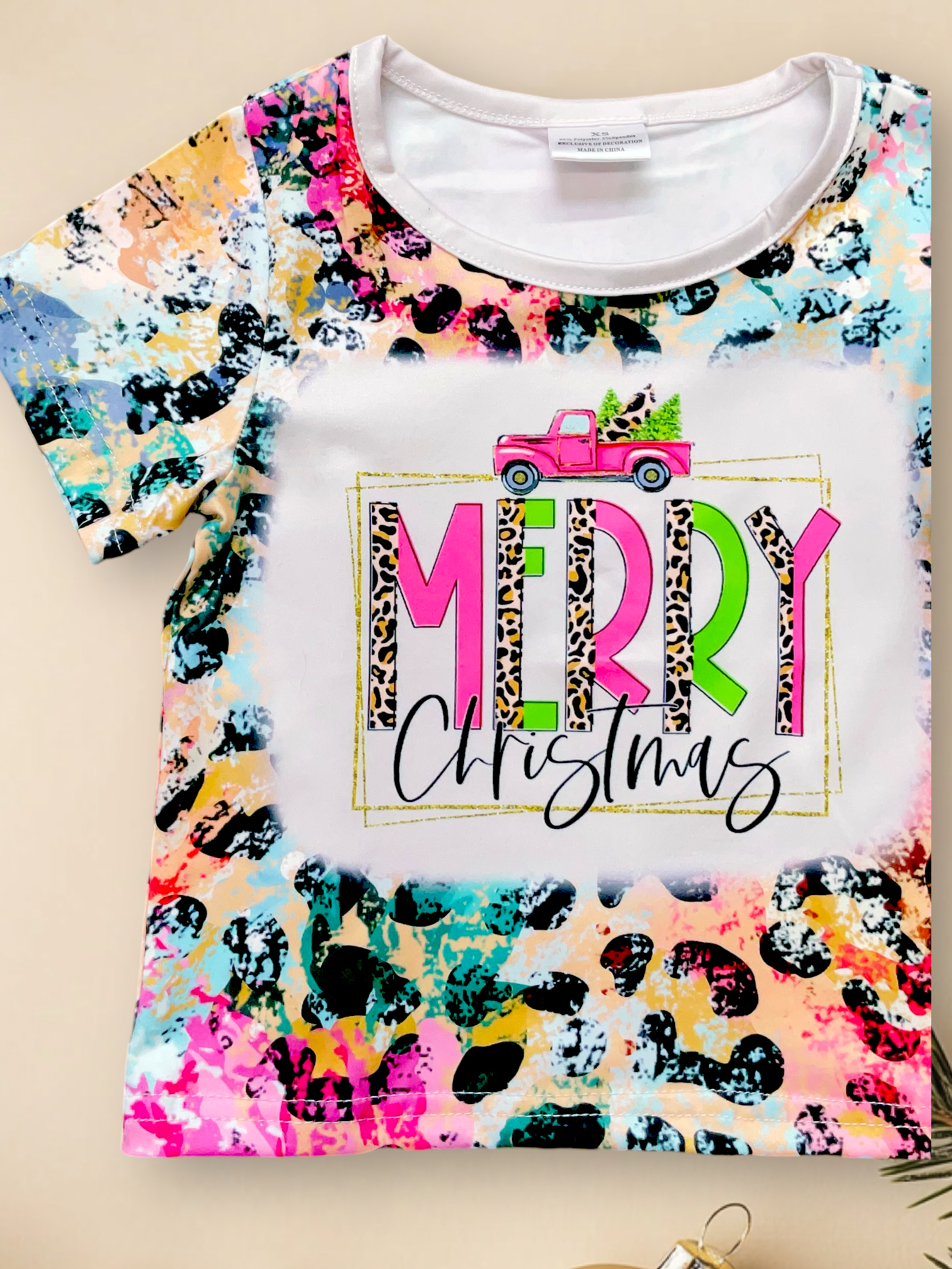 Kids Charm Online - Wholesale T-Shirt - Kids - Merry Christmas multi-printed t-shirt. TPG5015220JEA1