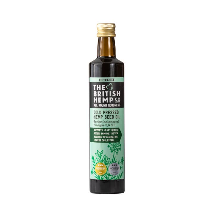 The British Hemp Co - Vente Poudres protéinées/superaliments - Huile de graines de chanvre pressée à froid